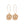 Ariana 24K Gold wire ball dangle earrings.