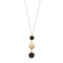 Evelyn Long black and 24K gold pendant necklace