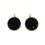 Grace - Sterling silver and black Swarovski crystal pave earrings