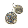 Grace - Sterling silver and clear Swarovski crystal pave earrings