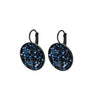 Grace - Sterling silver and black Swarovski crystal pave earrings