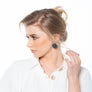 Grace - Sterling silver and clear Swarovski crystal pave earrings