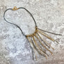 Florence wire twigs necklace & earrings