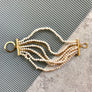 Natalia - Retro multilayer pearls & gold bracelet