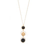 Evelyn Long black and 24K gold pendant necklace