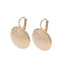 Melissa - Hammered metal disc earrings