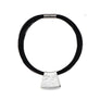 Jessica - Bold grey and black cords with 24K gold pendant necklace