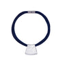 Jessica - Ochre cord & sterling silver pendant necklace