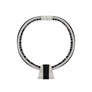 Linda - Burgundy and 925 sterling silver multi-cord collar necklace