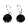 Mia - 24K gold and champagne Swarovski crystal pave disc earrings