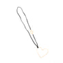 Karen - Open heart 24K gold pendant necklace