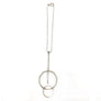 Miriam - Geometric sterling silver mid-length pendant necklace