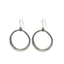Natalie - Modern 24K gold wire hoop earrings