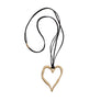 Patricia - Sterling silver heart statement necklace