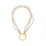 Sarah - Classic pearl and gold necklace & earrings