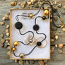 Sandra - Long multicolor geometric shapes necklace