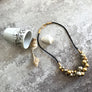 Sophia - Festive gold & silver cluster necklace