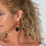 Alice 24K Gold & Black Earrings