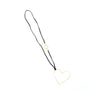 Karen - Open heart sterling silver pendant necklace