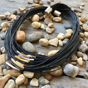 Barbara Black cords collar necklace