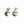 Amy sterling silver and Swarovski crystal circular dangle earrings