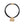 Jessica - Grey cord & 24K gold pendant necklace