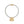 Jessica - Grey cord & 24K gold pendant necklace