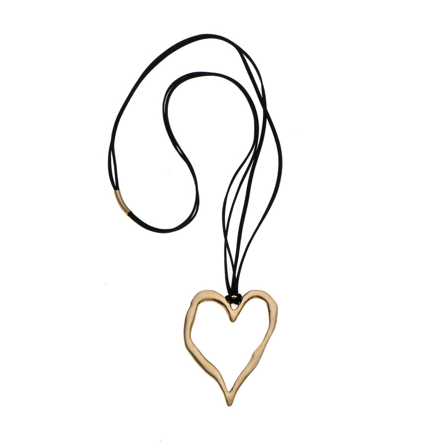 Morgan - Sterling silver heart statement necklace & earrings