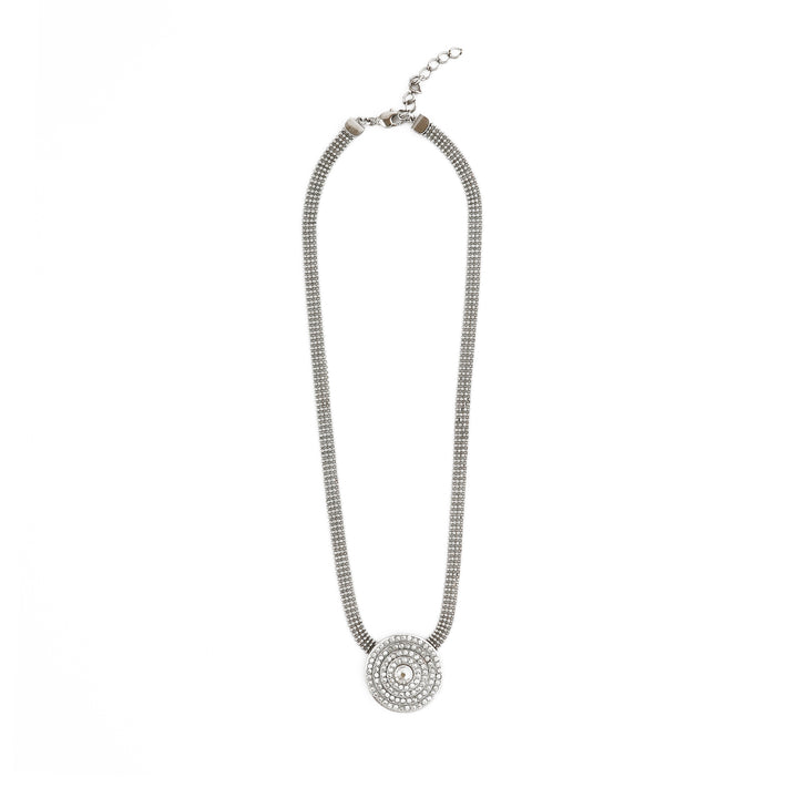 Emily pave crystal pendant necklace